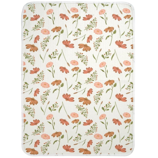 Colchoneta impermeable para cambio de pañales haakaa de algodón 50x70 cm Velvet Bloom