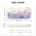 thumbnail image 4 of Lavender Grass, Carrying Case For Nintendo Switch & OLED Version, Eva Lightweight Shockproof Protective Pouch Case for Game Console & Accessories with 10 Game Card Slot & Wristband, White, 4 of 6
