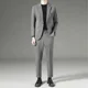 thumbnail image 3 of Traje completo para hombre, blazer formal, vestido informal de negocios, conjunto de 2 piezas, ceremonia clásica, caballero, corte entallado, ropa de lujo, 3 of 5