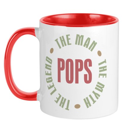 

CafePress - Pops Man Myth Legend Mug - Ceramic Coffee Tea Novelty Mug Cup 11 oz