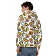 thumbnail image 4 of Kdxio Hot Dog With One Sausage Print Men Hoodies Casual Hoodies for Men with Zip Pockets Full Zip Long Sleeve Sweatshirt Sports Hooded Jacket-XX-Large, 4 of 5