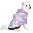 thumbnail image 2 of Fotbe Tie Dye Sudadera con Estampado para Perros Pequeños – Suéter con Capucha para Mascotas, Tela Suave de Forro Polar con Bolsillo-Large, 2 of 7