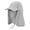 Light Gray, variant on Sun Protection Hat Windproof Sand Prevent with Neck Cover for Outdoor Fishing Hiking Camping, 7.09 inches / 18 cm, Light Gray