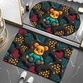 thumbnail image 6 of D Visual Expansion Floor Mats Cartoon Crystal Velvet Bathroom Floor Mats Stereoscopic Visual Diatomaceous Earth Floor Mats Male-007 Diatom Ooze 60*90 Two-Piece Set, 6 of 13