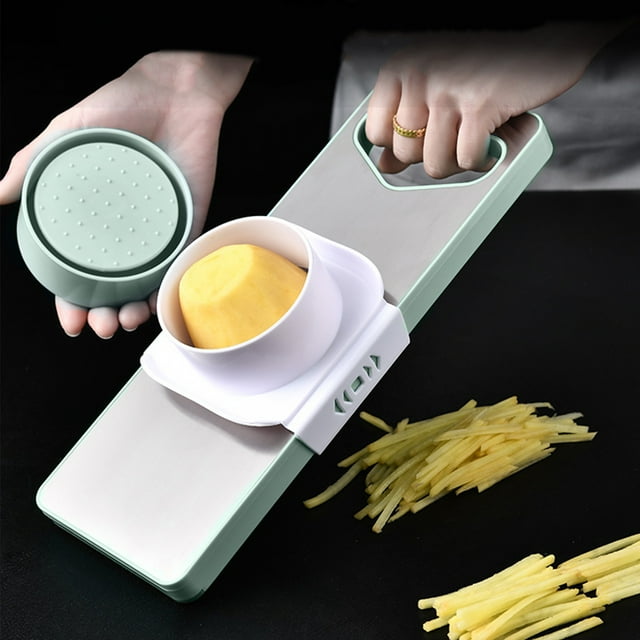 Hohaski Household Potato Magnetic Shredder Stainless Steel Multifunctional Vegetable Cutter Kitchen Garlic Radish Shredder Grater