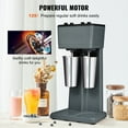 thumbnail image 2 of KFFKFF Dual-Head Milkshake Creator, Twin 375W Electric Beverage Blending Device, Triple-Speed Shake Mixer with Pair of 820 ml Stainless Steel Containers, Suitable for Business and Domestic Use, 2 of 9