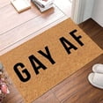 thumbnail image 5 of 1X Gay Floor Mat Fugrandkids Welcome (Others Tolerated) Doormat Rug Custom Door Matfront Door Outdoor Entrance Porch Mat With Slip Polyester Floor Mat Carpet, 5 of 8