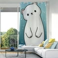 thumbnail image 5 of Blackout Curtains for Bedroom Window Cover for Bedroom & Living Room, 84" Cute Polar Bear Floor to Ceiling Curtains Closet Curtains, Grommet Window Curtains Privacy Darkening Curtain, 5 of 7