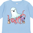 thumbnail image 4 of Inktastic Cute Ghost Octopus Trick or Treating with Bat Boys or Girls Long Sleeve Toddler T-Shirt, 4 of 5