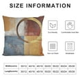 thumbnail image 5 of JEUXUS Vintage Abstract Circle Throw Pillow Covers Soft Messy Rust Decorative Throw Pillowcases Modern Grunge Art Pillow Cases Cushion Covers Retro Brown Yellow Cushion Cases Cushion Cases, 5 of 5