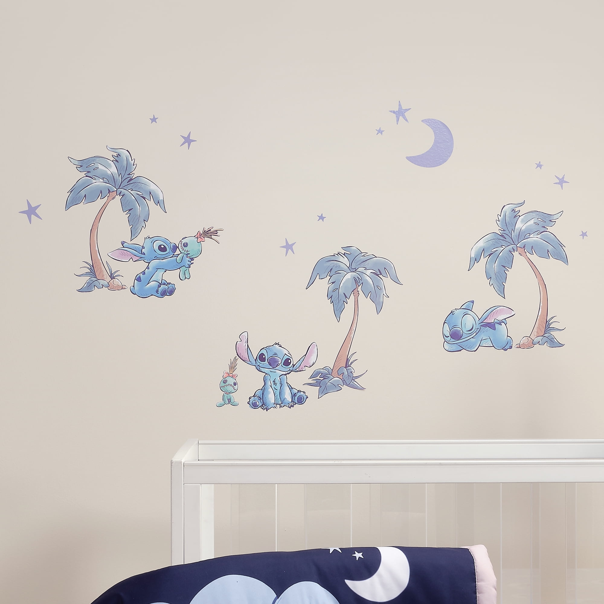 Bedtime Originals Disney Stitch Mural-Like Nursery Wall Decals / Stickers