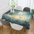 thumbnail image 2 of Yayeee Tablecloths 60" x 90" Rectangle Wrinkle Resistant Party Table Cover, Night Forest Scene, 2 of 8