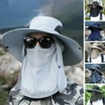 thumbnail image 5 of TNOBHG Breathable Sun Hat Unisex Sunhat with Detachable Front Cover Outdoor Protection for Face Neck Eyes Anti-uv Sunscreen Breathable Adjustable for Fishing, 5 of 8