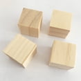 thumbnail image 2 of Customizable Wood Blocks for Crafts 20 Piece Set of Unpainted Wooden Cubes, 2 of 6
