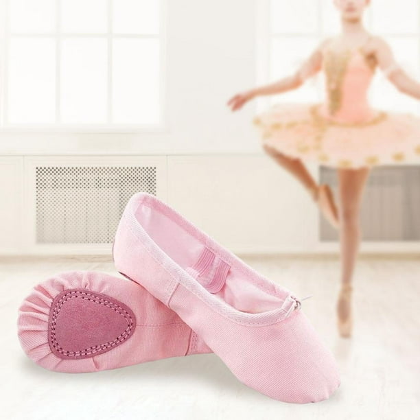 Chaussure de ballet pour fille, chaussures de pratique de ballet pour  filles, semelle fendue, chaussures de yoga pour danse ballerine,  tout-petits