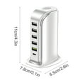 thumbnail image 3 of Bdday Station d'Accueil Chargeur Multi-interface Six Ports de Charge 40W Charge Rapide Chargeur Intelligent Fonction de Protection de Charge, 3 of 6