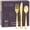 Gold, variant on SETUP Rose Gold Disposable Cutlery Set, Elegant Plastic Silverware for Parties Weddings and Events, 160 Count