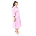 thumbnail image 2 of Vestido camisero con cinto Roman Fashion /Tallas Extras, 3827-p (Rosa) rosa 38, 2 of 6
