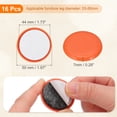 thumbnail image 2 of 50mm Furniture Sliders, 16pcs Furniture Movers Sliders Round Gliders Self-adhesive for Carpet Heavy Furniture Floor Protectors Surface Table Desk Sofa, Orange, 2 of 6