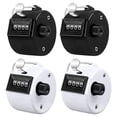 thumbnail image 1 of Pack of 4 Counter Clicker 4-Digit Number Count,Handheld Mechanical Counters Clickers Pitch Counter, 1 of 7