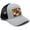 Grey/Black, variant on Maryland Flag Hat for Men and Women – The Free State Snapback Trucker Baseball Cap by International Tie (Navy/White)