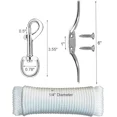 thumbnail image 3 of Durable Flag Pole Parts Set with Cast Aluminum Pulley & UV Resistant Rope, 3 of 5