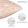 thumbnail image 3 of Wukai Geese and Flower Premium Polyester Fleece Pillow Covers with Hidden Zipper Closure,Luxuriously Soft and Durable-16"x16", 3 of 7