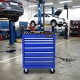 thumbnail image 6 of 7 Drawers Tool Cart on Wheels, 24'' Multifunctional Rolling Tool Chest with Ball Bearing Drawer Slides, Drawers Rolling Tool Trolley Organizer, Tool Case for Garage, Warehouse, Workshop, Repair Shop, 6 of 9