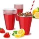 thumbnail image 2 of Vasos de plástico desechables rojos de 50 unidades, paquete de 16 oz, 2 of 5