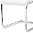 thumbnail image 4 of Baxton Studio Cyprien Faux Leather Dining Chair, White (Set of 4), 4 of 5