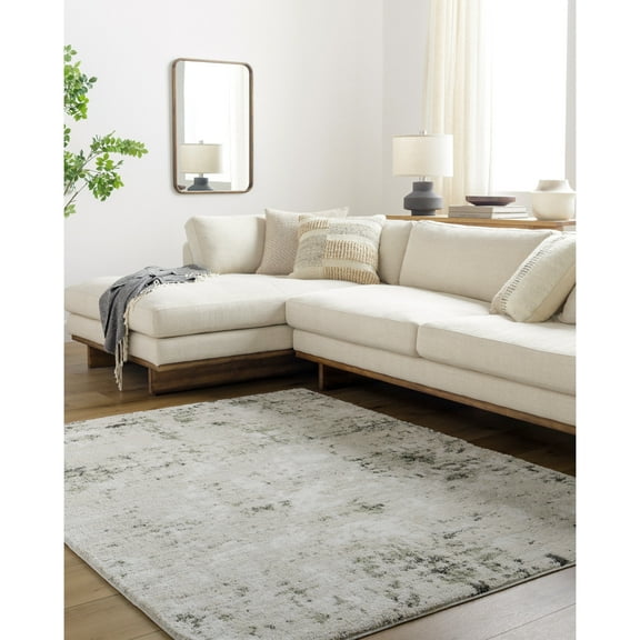 Artistic Wavers Osaka Area Rug, 5'3" x 7', Cream/Dusty Sage