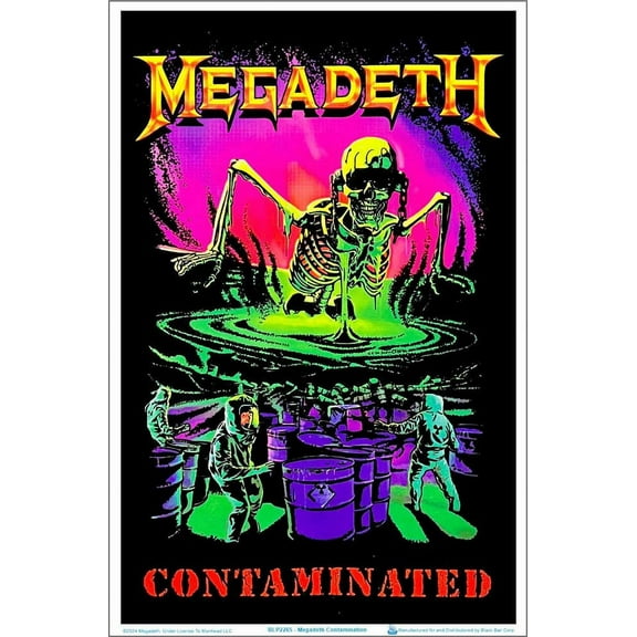 Megadeth - Contamination Blacklight Poster 23" x 35"
