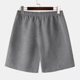 thumbnail image 5 of Diufon Cotton Linen Mens Shorts Solid Color Lounge Shorts Elastic Waist Drawstring Shorts, 5 of 5