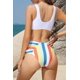 thumbnail image 2 of Mujeres Tits Knot Delantero Trajes de baño con Correa de Bikini Estampado Floral de Dos Piezas Traje de baño Blanco CH Blanco CH Xishao ropa, 2 of 2