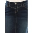 thumbnail image 6 of Be-Girl Women's Plus Denim Pencil Skirt, Raw Hem, 4-Pocket Style - SG-79114, 6 of 6