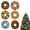 Festive Wreath Set, variant on Classic Xmas Ornaments DIY Diamond Painting Christmas Ornaments, 6 Pcs Pearl Diamond Art Kits for Adults, Acrylic Tree Pendant Hanging Decoration Craft Kit, Single-Side Diamond Art Xmas Gift .