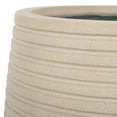 thumbnail image 3 of SAFAVIEH Jasper Assorted Cylinder Beige Ficonstone Solid Plant Pot 2 Count, 3 of 7