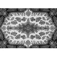 thumbnail image 1 of Ahgly Company Indoor Rectangle Medallion Gray Traditional Area Rugs, 3' x 5', 1 of 1