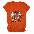 thumbnail image 5 of TOWED22 Halloween Bow Pumpkin Shirt for Women Spooky Season Graphic T Shirt Fall Halloween Short Sleeve Tee Tops(Orange,M), 5 of 5