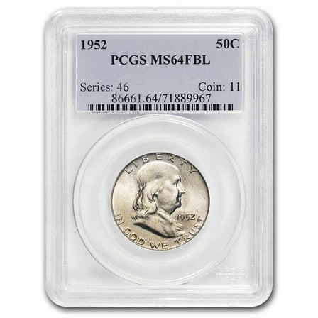 1948-1963 Franklin Half Dollar MS-64 PCGS (Random, FBL)