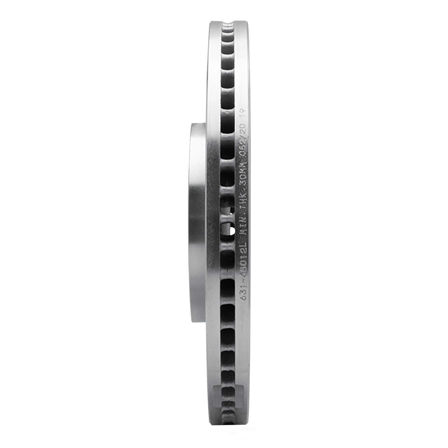 Dynamic Friction Company 631-68012L DFC Brake Rotor - Drilled And Slotted - Silver