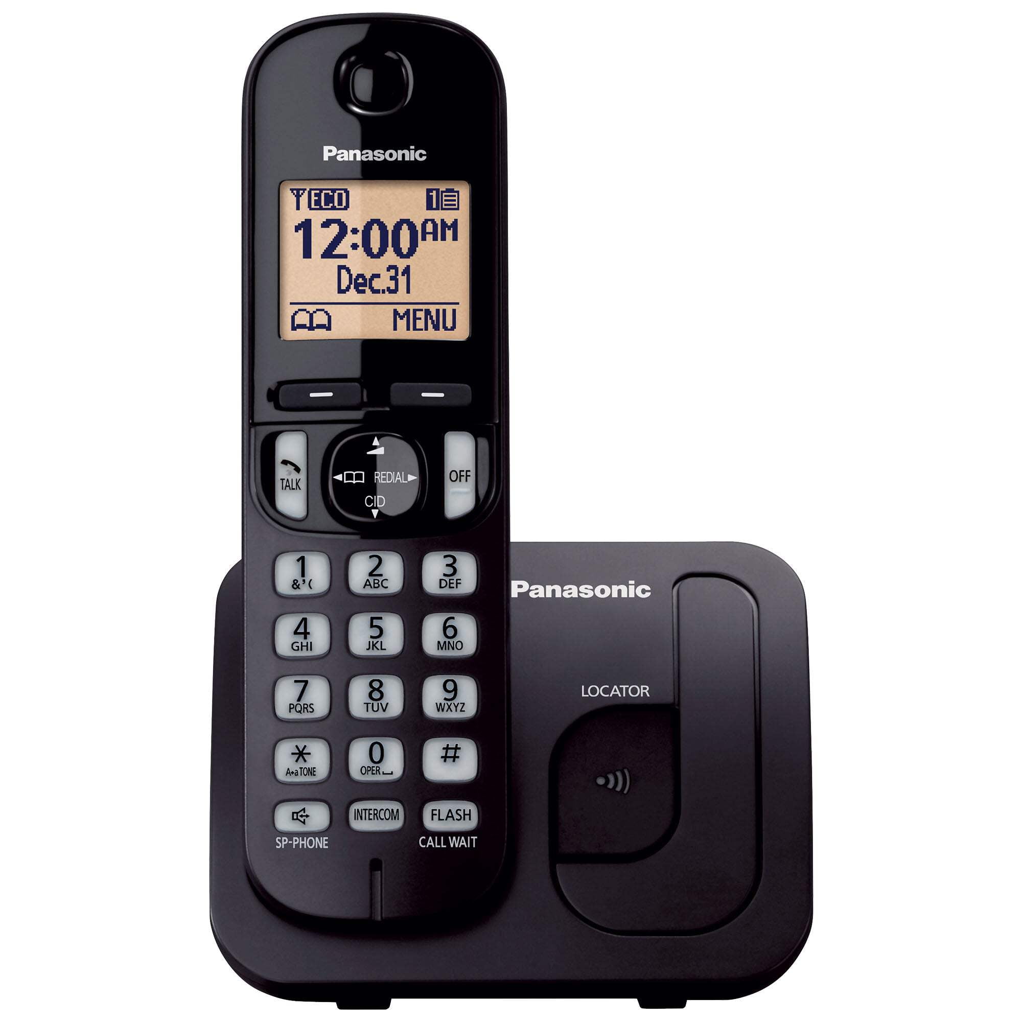 Cordless Phone, 1.6" Backlit Display, Call Block - KX-TGC20x Series