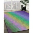 thumbnail image 2 of Ahgly Company Indoor Square Patterned Deep Purple Abstract Area Rugs, 5' Square, 2 of 6