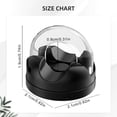 thumbnail image 4 of 3 Pcs Rotatable Cable Clips Cord Holder Organizer,Auto-Close Spring Locking Phone Charger Wire Management,Acrylic Adhesive Organizer for Desk Nightstand Car Home Office Travel(Black), 4 of 9