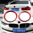 thumbnail image 6 of Red Front Rear Logo Surrounding Ring for BMW 3 4 Series 82 mm & 74 mm Emblem, 6 of 11