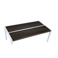 thumbnail image 4 of ACME Jethro Table Basse Carrée en Chrome et Brun, 4 of 5
