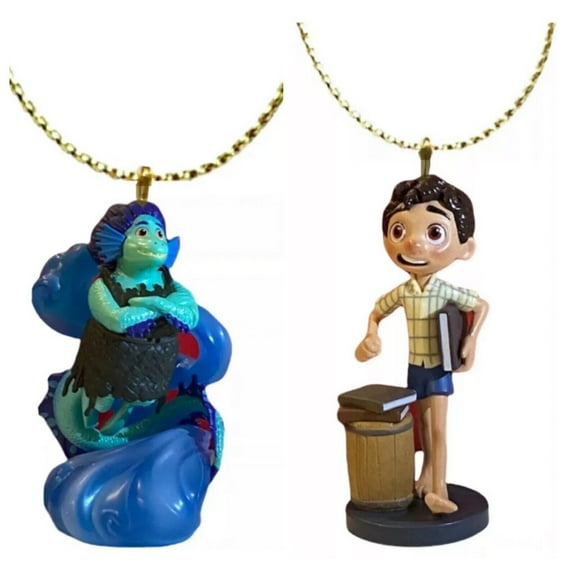 Daniella Sea Monster Mom & Luca Boy PVC Ornament Figure Charm Figurine Dangler New