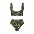 thumbnail image 5 of Daiia Dinosaur Skeleton Women's Bikini Set Two Piece Swimsuit High Waisted Bikini Adjustable Straps Bikini Perfect for Beach, Pool, and Summer Vacation-Large, 5 of 9