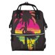 thumbnail image 1 of Easygdp Flamingo And Palm Trees At Sunset para Bolsa de Bebé de Gran Capacidad con Múltiples Bolsillos, Bolsa de Pañales para Padres, Bolsa de Viaje Organizada y Elegante, 1 of 6
