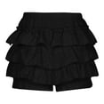 thumbnail image 4 of ABATAB Women's Ruffle Skorts Elastic Waist Tiered Bottoms Trendy Summer Beach Vacation Shorts, 4 of 6
